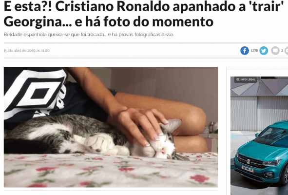 Cristiano Ronaldo apanhado a 'trair' Georgina... e há foto do momento - Cristiano Ronaldo apanhado a 'trair' Georgina... e há foto do momento -