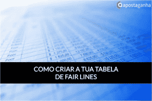 Como criar a tua tabela de Fair Lines