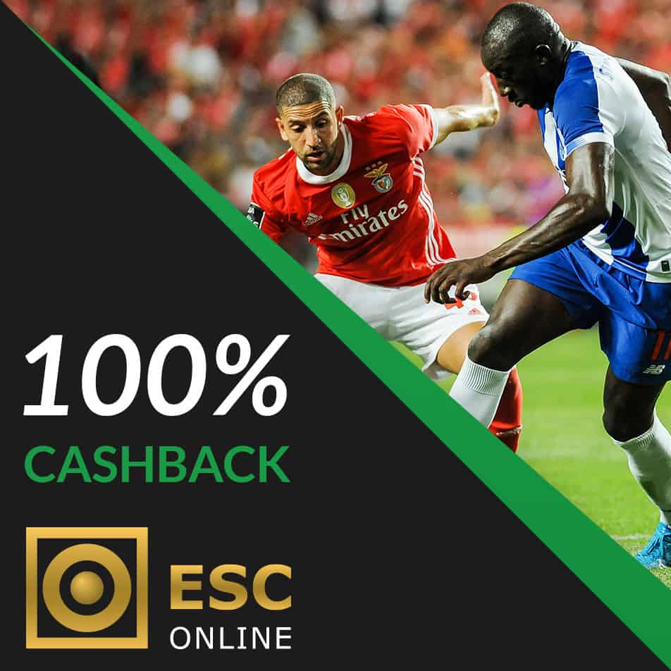 100% Cashback – Jornada 20 FC Porto vs SL Benfica