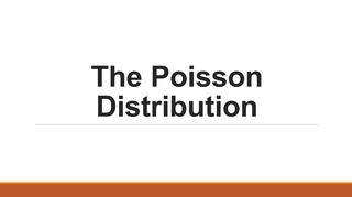 DISTRIBUIÇÃO DE POISSON DISTRIBUIÇÃO DE POISSON